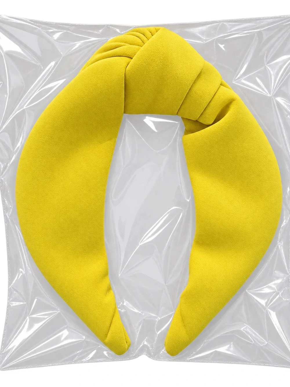 Ezra Knotted Headband - Chartreuse Yellow